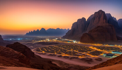 a world heritage city in Saudi Arabia, Location incredible colors