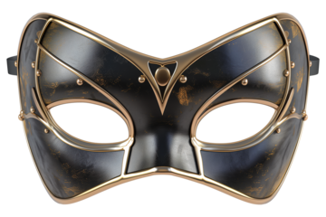 a masquerade mask on a transparent background in the style of superhero comic book art