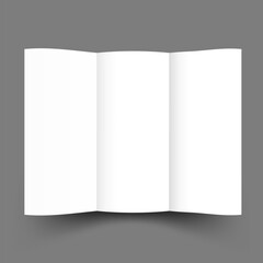 White Blank Paper Mockup On Transparent Background