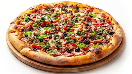Supreme Pizza Loaded with Fresh Toppings and Melty Cheese