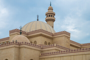 Fototapeta na wymiar Al-Fatiha Mosque, Bahrain, Ancient Forts of Arabia