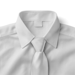 Dress Shirt with Tie on white background