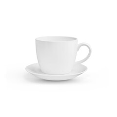Cup Coffee on white background