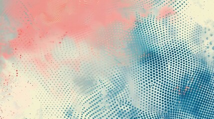Obraz premium Abstract Pastel Halftone Wave Background