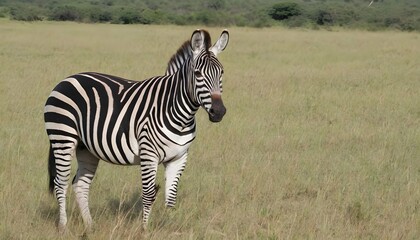 Fototapeta na wymiar A-Zebra-In-A-Safari-Trek- 2