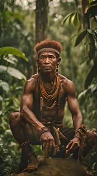 a tribe in Indonesia called Dayak broneo