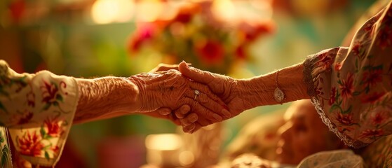In the nursing care of the grandmother, showing all love, empathy, helping and encouragement: healthcare concepts in end-of-life care, palliative care, and hospice care for the elderly
