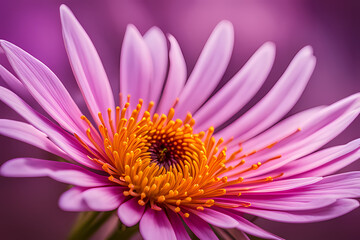 Obraz premium close up of pink flower, generative ai