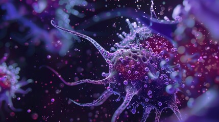 Delve into the intricate design of a digitally-creat AI generated illustration