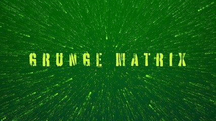 Matrix Particles Cinematic Modern Movie Title Intro - obrazy, fototapety, plakaty
