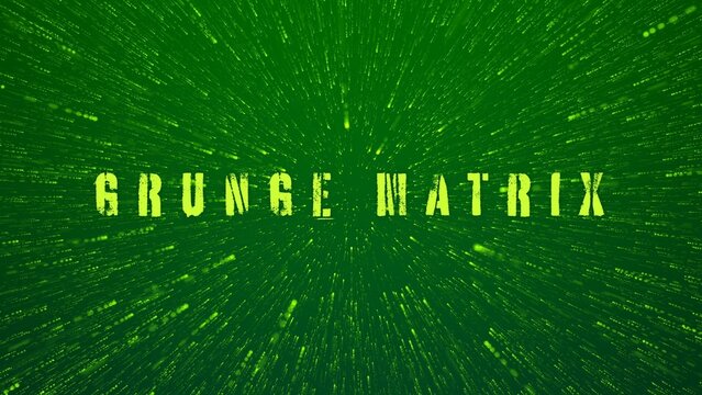 Matrix Particles Cinematic Modern Movie Title Intro