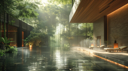 morning in the spa