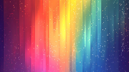 Beautiful vertical rainbow background decorated with many dots. - obrazy, fototapety, plakaty
