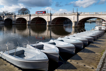 UK, England, Kingston upon Thames electric boats