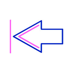 Left Vector Icon Design