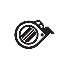 Measuring tape logo icon design vector illustration design template
