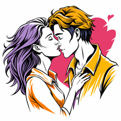 sketch-of-sensual-romantic-kissing 