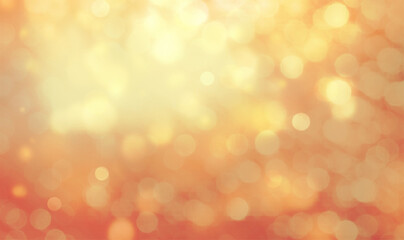 Fototapeta premium Orange bokeh background banner for Party, greetings, poster, ad, events, and various design works