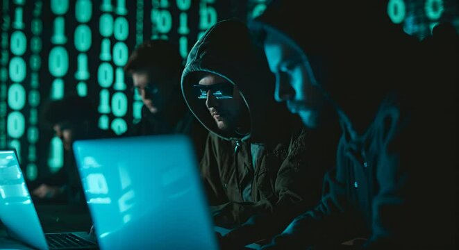 cyber ghost hacker concept