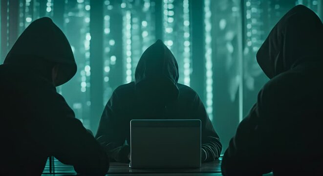 cyber ghost hacker concept