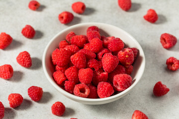 Raw Organic Red Raspberries