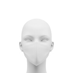 Face Mask on white background