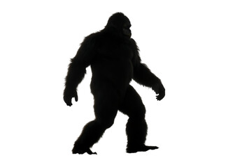 Fototapeta premium flat bigfoot silhouettes