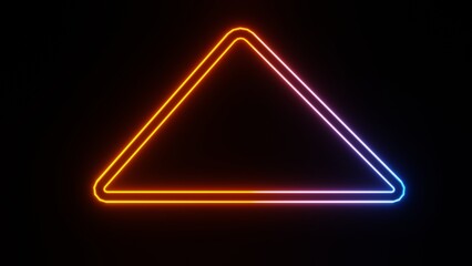 Abstract background with glowing lines, neon light frame wallpaper, neon light background.