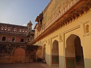 Fototapeta premium The Zenana (women's quarters) of Amer Fort ( AMBER FORT ) , Jaipur, Rajasthan, India