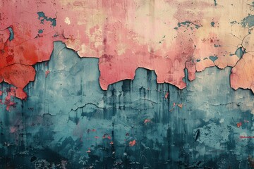 Washed-out colors form a dreamlike, vintage abstract background