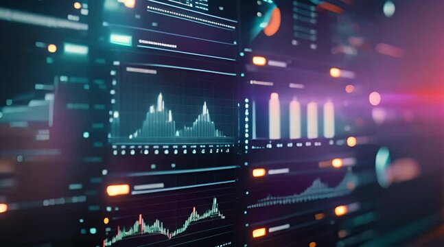 Analyze business data dashboards with ingenious computer software. marketing planning business