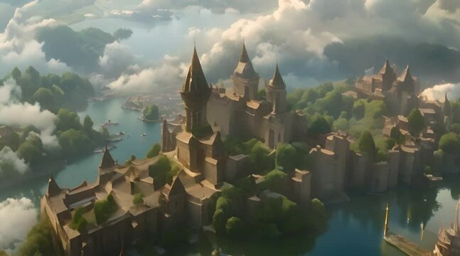 a kingdom above the clouds of fantasy, a fairyland