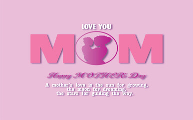 Vector happy mothers day post wish card, template, poster and for banner and for social media background