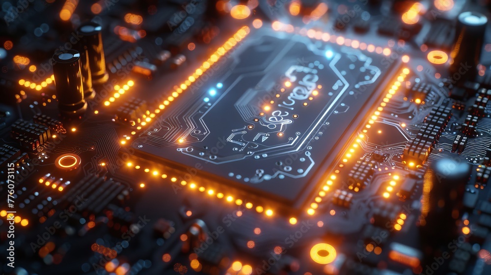 Aufkleber In depth knowledge of hardware and software computer technologies. Isometric elements of engineering electronics systems and devices. Designing, programming or coding microcontrollers or chips.