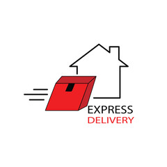 Logos of fast delivery service
