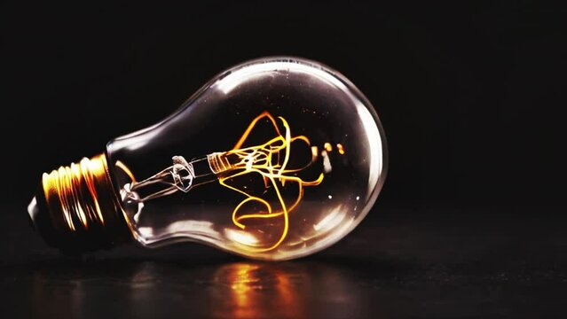 A light bulb placed on a wooden table, representing the concept of an idea. Generative ai