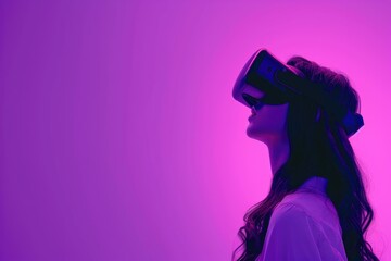 Futuristic VR Journey: Enter the Neon Portal