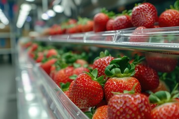 Savoring Sweetness: Close-up of Juicy Strawberries