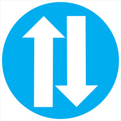 Up and Down Arrow Icon. Vector Icon Illustration. Up and Down Arrow vector.