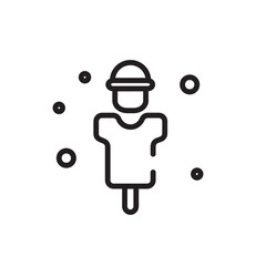 Farming Industry Man Line Icon