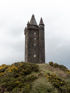 Scrabo Tower is a 135 feet (41 m) high 19th-century lookout tower or folly that stands on Scrabo Hill near Newtownards in County Down, Northern Ireland.