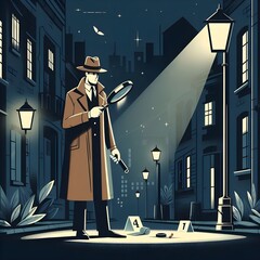 Detective illustration