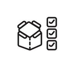 Box Package Production Line Icon