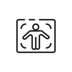 shot long camera line icon