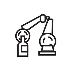 Arm Automate Industry Line Icon