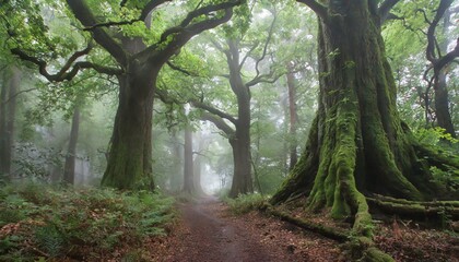 Naklejka premium path in the forest