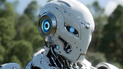Futuristic Robot in Photorealistic Style