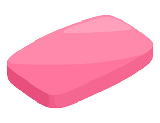 Bubble gum splash. Cartoon chewy sweet candy. Stains and sticky stretchy form. Children bubblegum. illustration