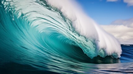 Majestic blue wave