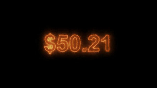 Dollar growth timer up to 1000 , one thousand Dollar Money Countdown , 1000 Dollar Animated Number Counter, Counting fast from zero to one thousand Dollar in numbers. Concept of money and currency